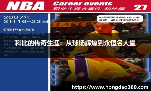 科比的传奇生涯：从球场辉煌到永恒名人堂